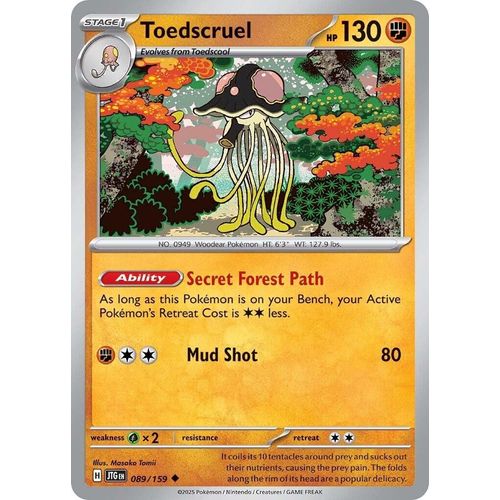Toedscruel (089/159) (SV09: Journey Together) - PokéBox Australia