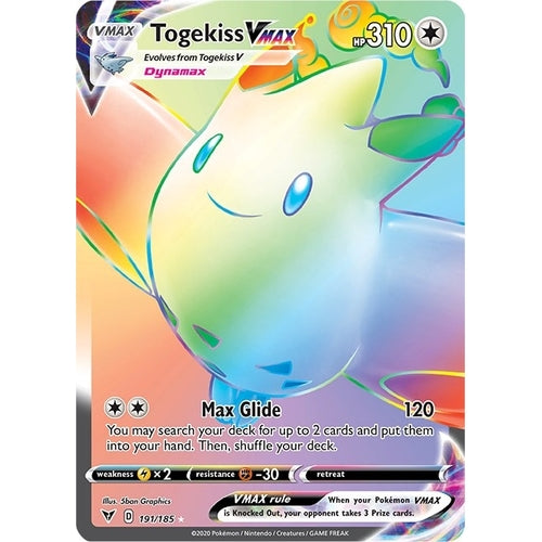 Togekiss VMAX (Secret) (191/185) (SWSH04: Vivid Voltage) - PokéBox Australia