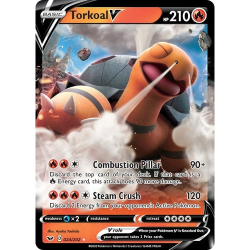 Torkoal V (024/202) (SWSH01: Sword & Shield Base Set) - PokéBox Australia