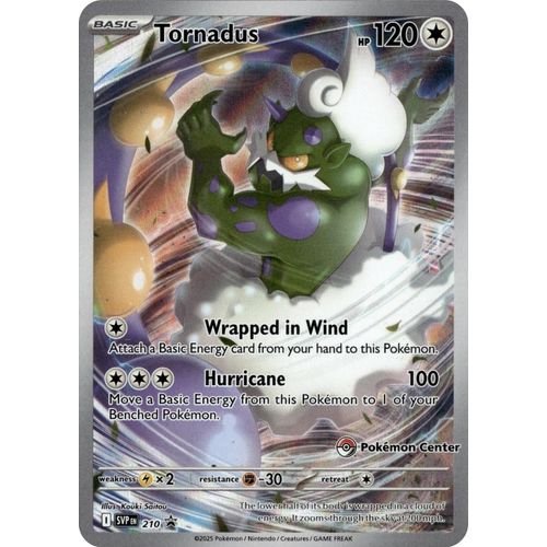 Tornadus - 210 (Pokemon Center Exclusive) (210) (SV: Scarlet & Violet Promo Cards) - PokéBox Australia