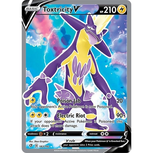 Toxtricity V (Full Art) (182/192) (SWSH02: Rebel Clash) - PokéBox Australia