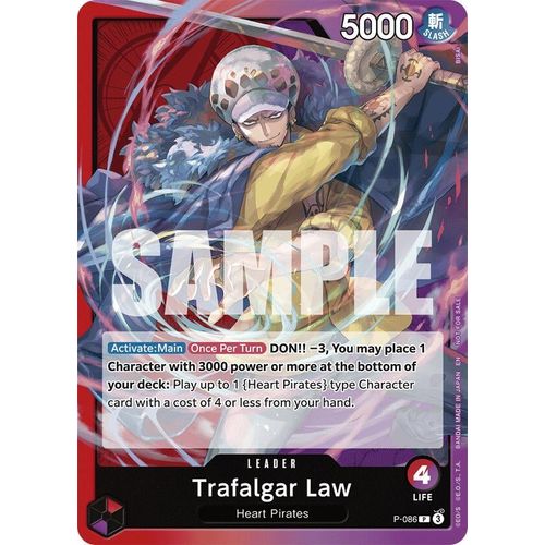 Trafalgar Law (OP10 Release Event) (P - 086) (One Piece Promotion Cards) - PokéBox Australia