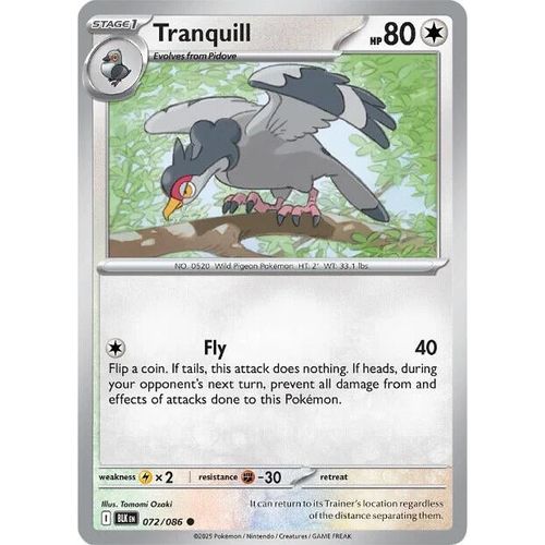 Tranquill (072/086) (SV: Black Bolt) - PokéBox Australia