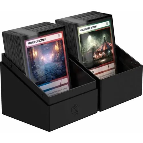 Ultimate Guard Boulder 100+ Solid Black Deck Box - PokéBox Australia