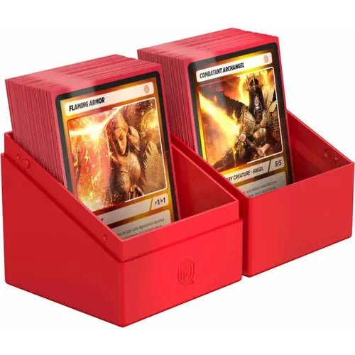 Ultimate Guard Boulder 100+ Solid Red Deck Box - PokéBox Australia