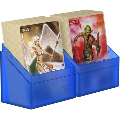 Ultimate Guard Boulder Deck Case 60+ Standard Size Sapphire Deck Box - PokéBox Australia