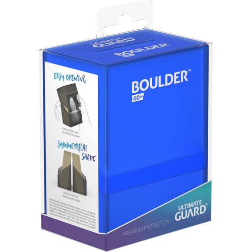 Ultimate Guard Boulder Deck Case 60+ Standard Size Sapphire Deck Box - PokéBox Australia