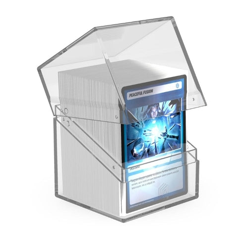 Ultimate Guard: Deck Box – Boulder 100+ – Clear: Transparent - PokéBox Australia