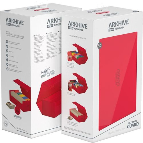Ultimate Guard Superhive 800+ XenoSkin Arkhive Red Flip Case - PokéBox Australia