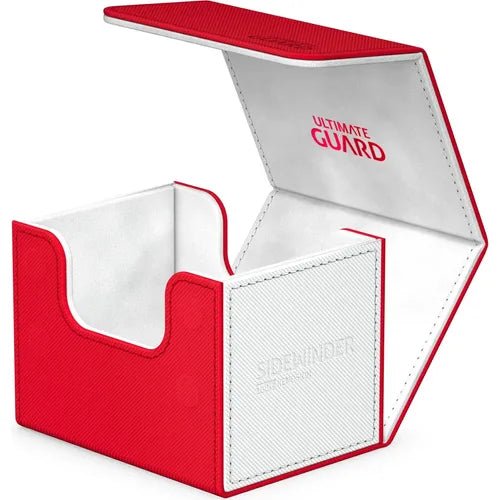 Ultimate Guard Synergy Sidewinder 100+ Red/White Deck Box - PokéBox Australia