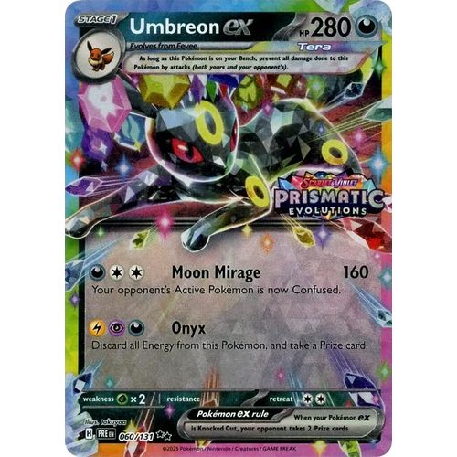 Umbreon ex - 060/131 (Prismatic Evolutions Stamp) (060/131) (Miscellaneous Cards & Products) - PokéBox Australia