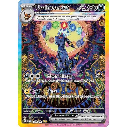 ポケモンカードゲーム Umbreon ex SIR [PRE EN 161/131] English Umbreon ex (161/131) [SV: Prismatic Evolutions]