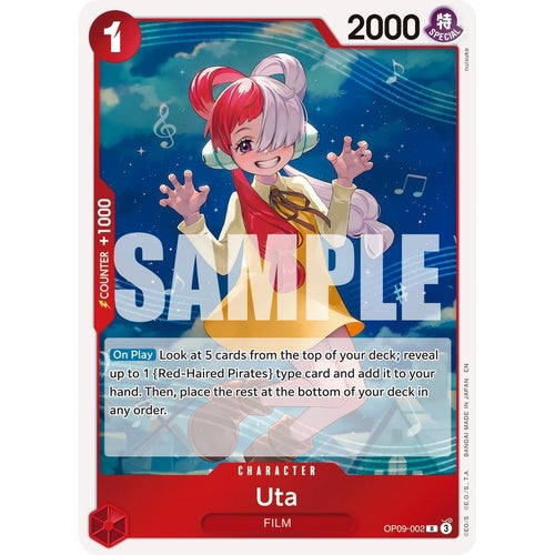 Uta (Reprint) (OP09 - 002) (Premium Booster - The Best - Vol. 2) - PokéBox Australia