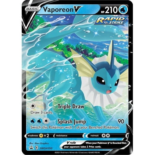 Vaporeon V - SWSH150 (SWSH150) (SWSH: Sword & Shield Promo Cards) - PokéBox Australia