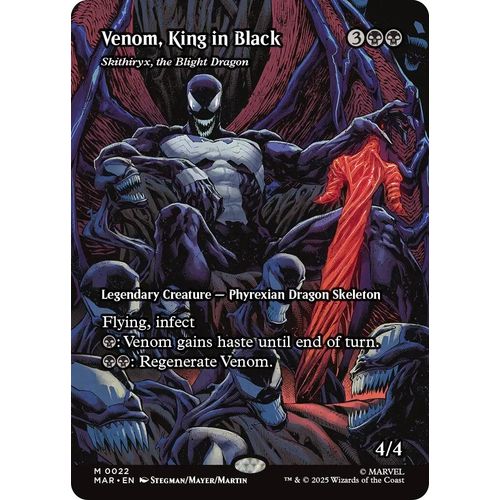Venom, King in Black - Skithiryx, the Blight Dragon (Borderless) (22) (Marvel Eternal - Legal) - PokéBox Australia