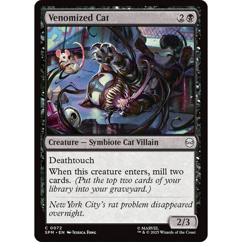 Venomized Cat (72) (Marvel's Spider - Man) - PokéBox Australia