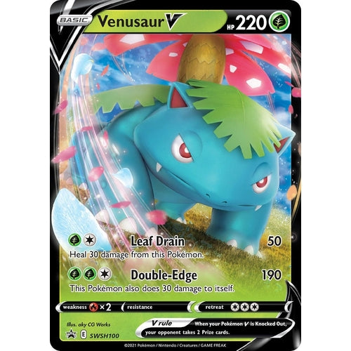 Venusaur V - SWSH100 (SWSH100) (SWSH: Sword & Shield Promo Cards) - PokéBox Australia