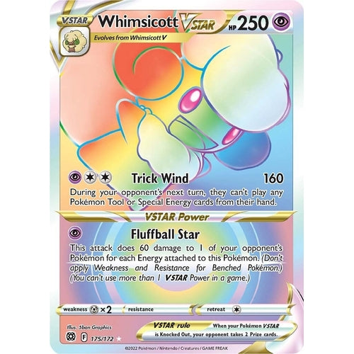 Whimsicott VSTAR (Secret) (175/172) (SWSH09: Brilliant Stars) - PokéBox Australia