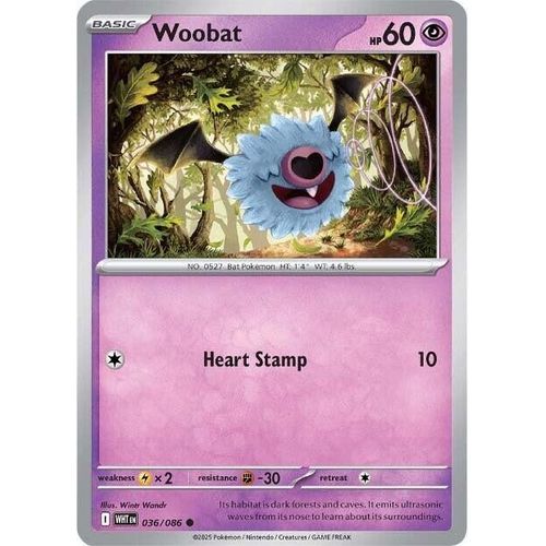 Woobat (036/086) (SV: White Flare) - PokéBox Australia