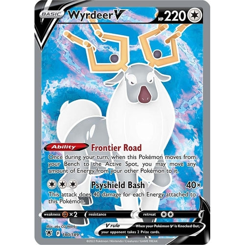 Wyrdeer V (Full Art) (180/189) (SWSH10: Astral Radiance) - PokéBox Australia