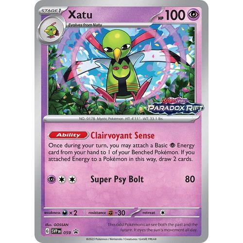 Xatu - 059 (Prerelease) (059) (SV: Scarlet & Violet Promo Cards) - PokéBox Australia