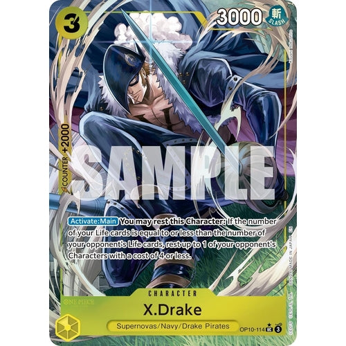 X.Drake (Alternate Art) (OP10 - 114) (Premium Booster - The Best - Vol. 2) - PokéBox Australia
