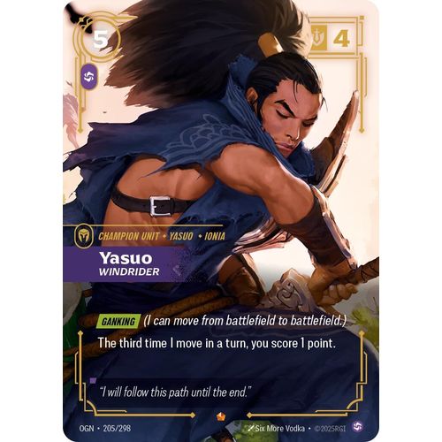 Yasuo - Windrider (205/298) (Origins) - PokéBox Australia