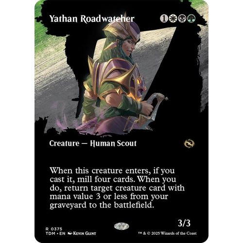 Yathan Roadwatcher (Borderless) (375) (Tarkir: Dragonstorm) - PokéBox Australia