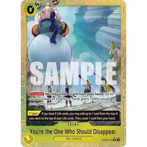 You're the One Who Should Disappear (Alternate Art) (OP06 - 115) (Premium Booster - The Best - Vol. 2) - PokéBox Australia