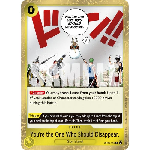 You're the One Who Should Disappear (Reprint) (OP06 - 115) (Premium Booster - The Best - Vol. 2) - PokéBox Australia