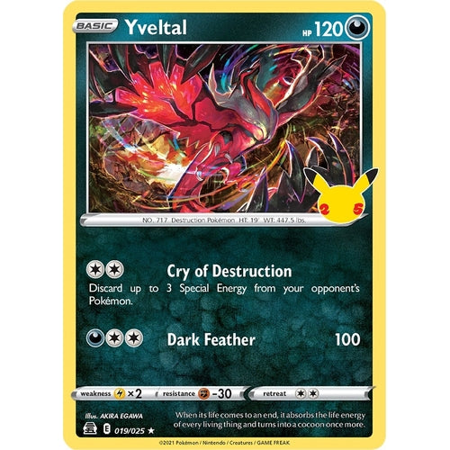 Yveltal (019/025) (Celebrations) - PokéBox Australia