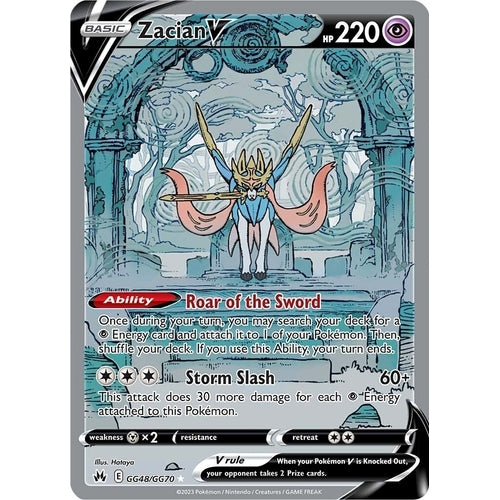 Zacian V (GG48/GG70) (Crown Zenith: Galarian Gallery) - PokéBox Australia