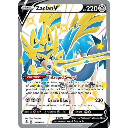 Zacian V (Shiny) - SWSH292 (SWSH292) (SWSH: Sword & Shield Promo Cards) - PokéBox Australia