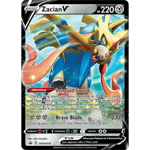 Zacian V - SWSH018 (SWSH018) (SWSH: Sword & Shield Promo Cards) - PokéBox Australia