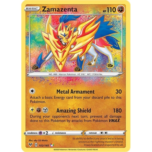 Zamazenta (102/185) (SWSH04: Vivid Voltage) - PokéBox Australia