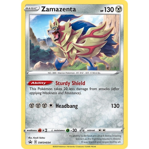 Zamazenta - SWSH034 (SWSH034) (SWSH: Sword & Shield Promo Cards) - PokéBox Australia