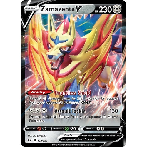 Zamazenta V (139/202) (SWSH01: Sword & Shield Base Set) - PokéBox Australia