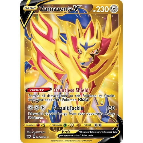 Zamazenta V (Secret) (212/202) (SWSH01: Sword & Shield Base Set) - PokéBox Australia