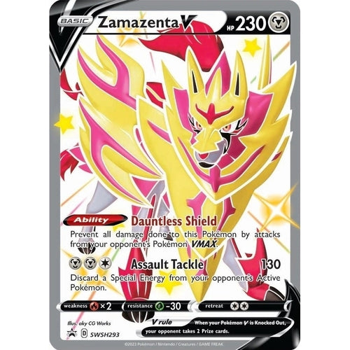 Zamazenta V (Shiny) - SWSH293 (SWSH293) (SWSH: Sword & Shield Promo Cards) - PokéBox Australia