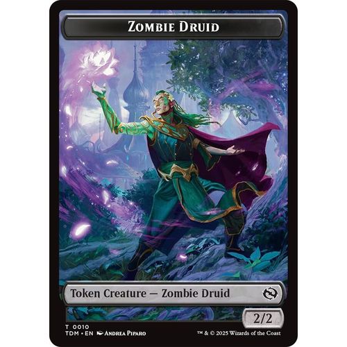 Zombie Druid // Treasure Double - Sided Token (10 // 16) (Tarkir: Dragonstorm) - PokéBox Australia