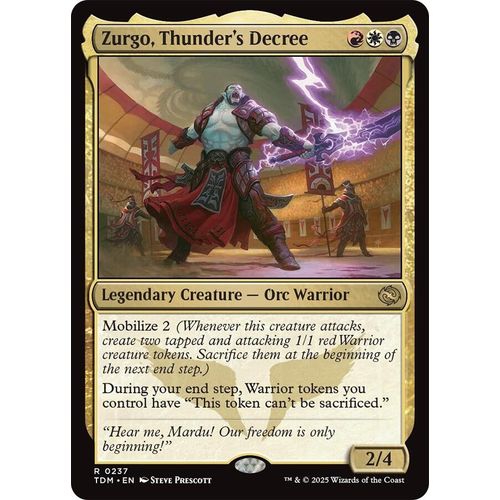 Zurgo, Thunder's Decree (237) (Tarkir: Dragonstorm) - PokéBox Australia