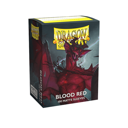 Dragon Shield - Standard Matte Blood Red Sleeves 100 pack - PokéBox Australia