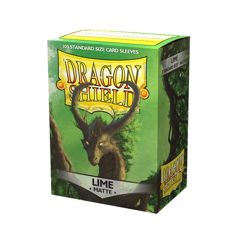 Dragon Shield - Standard Matte Lime Sleeves 100 pack - PokéBox Australia