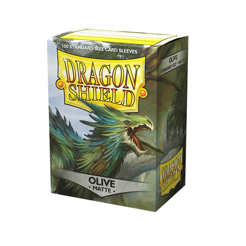 Dragon Shield - Standard Matte Olive Sleeves 100 pack - PokéBox Australia