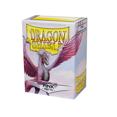 Dragon Shield - Standard Matte Pink Sleeves 100 pack - PokéBox Australia