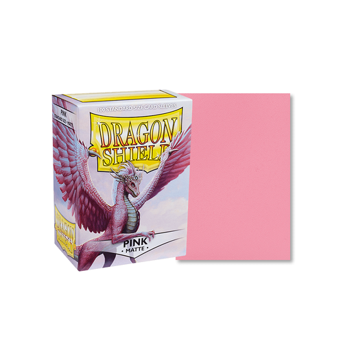 Dragon Shield - Standard Matte Pink Sleeves 100 pack - PokéBox Australia
