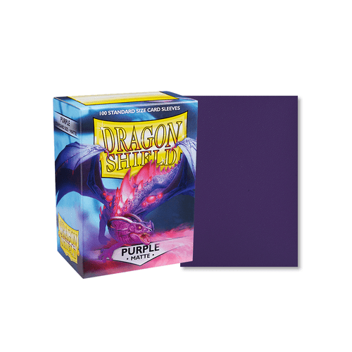 Dragon Shield - Standard Matte Purple Sleeves 100 pack - PokéBox Australia