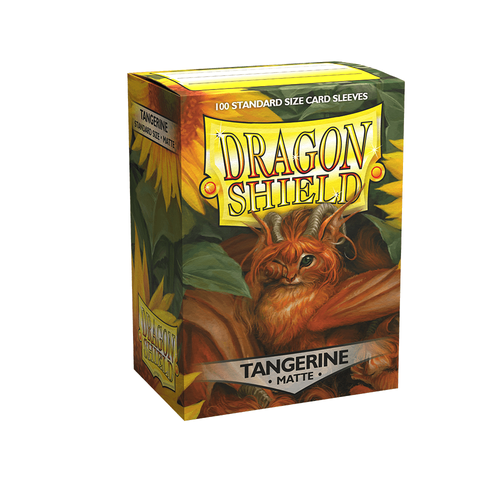Dragon Shield - Standard Matte Tangerine Sleeves 100 pack - PokéBox Australia