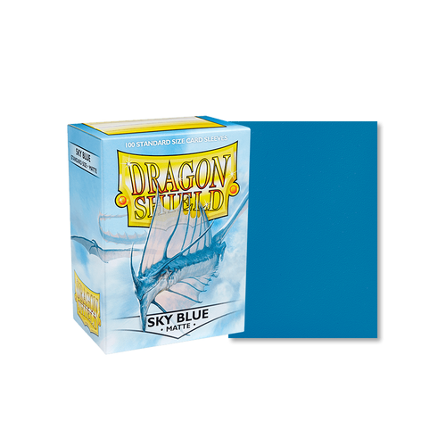 Dragon Shield - Standard Sky Blue Matte Sleeves 100 pack - PokéBox Australia