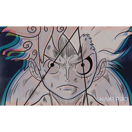 One Piece - 3 - Face Luffy (Greyscale) - Playmat/Mouse Pad - PokéBox Australia